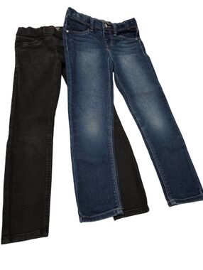 Girls' Size 6 Skinny Jeans - Blue and Black